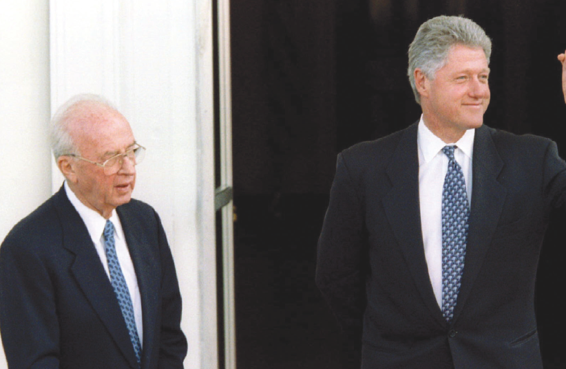US PRESIDENT Bill Clinton and Yitzhak Rabin in 1995. (photo credit: REUTERS)