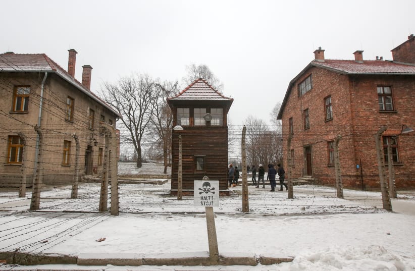 Auschwitz concentration camp in Poland in the snow (photo credit: MARC ISRAEL SELLEM/THE JERUSALEM POST)