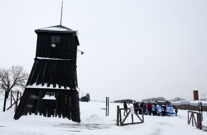 Majdanek concentration camp in Poland in the snow (photo credit: MARC ISRAEL SELLEM/THE JERUSALEM POST)