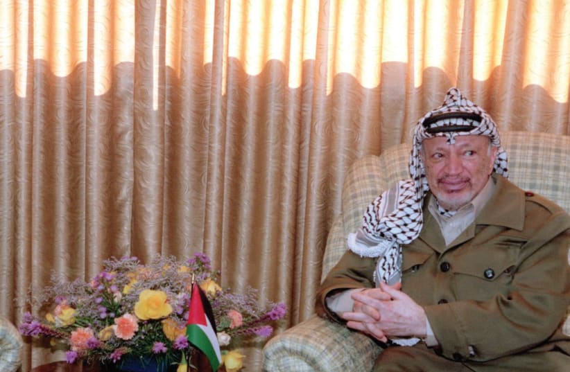 Yasser Arafat in 1968 at the then PLO head quarters. (photo credit: REUTERS)