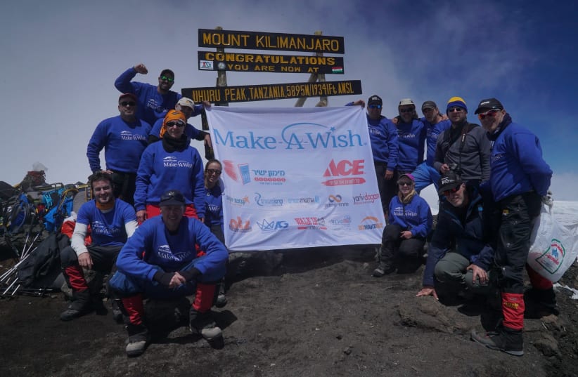 The team at the summit of Mount Kilimanjaro  (photo credit: YARIV DAGAN)