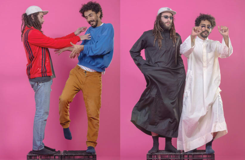Jewish and Arab Israeli former Bezalel Academy of Arts and Design students Ohad Hadad and Hilal Jabareen challenge cultural-ethnic stereotypes with their Aravi-Ma’aravi (Western Arab) project (photo credit: TOMER ZMORA)