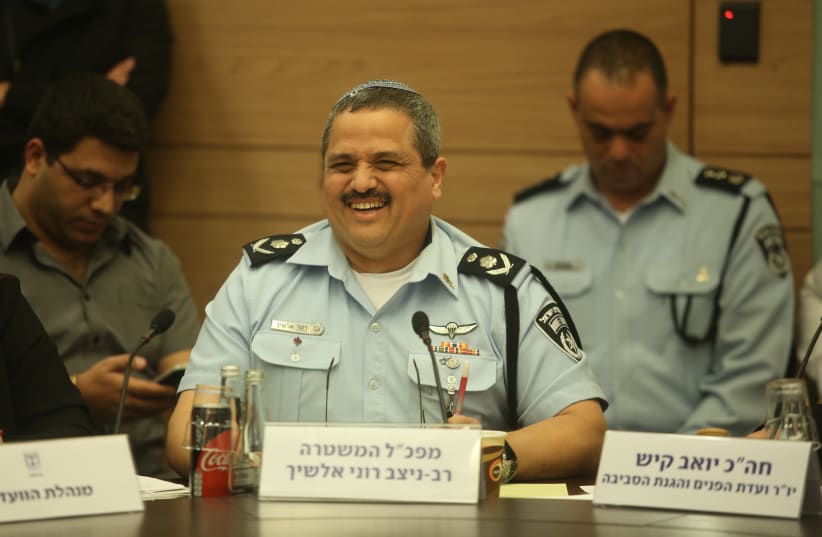 Police Commissioner Roni Alsheich speaks in Knesset (photo credit: MARC ISRAEL SELLEM/THE JERUSALEM POST)