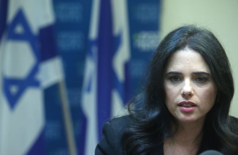 Ayelet Shaked (Marc Israel Sellem/The Jerusalem Post) (photo credit: MARC ISRAEL SELLEM/THE JERUSALEM POST)