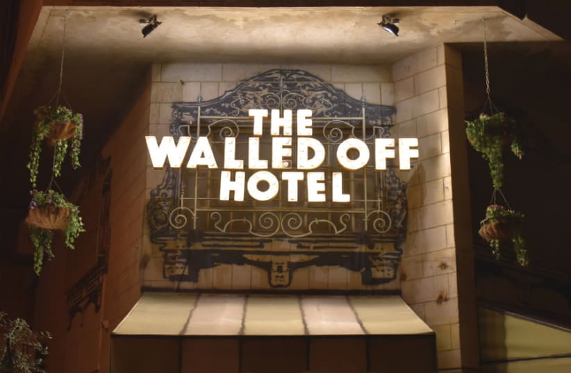 The entrance to the Walled Off Hotel (photo credit: TRISTAN DAVIS)