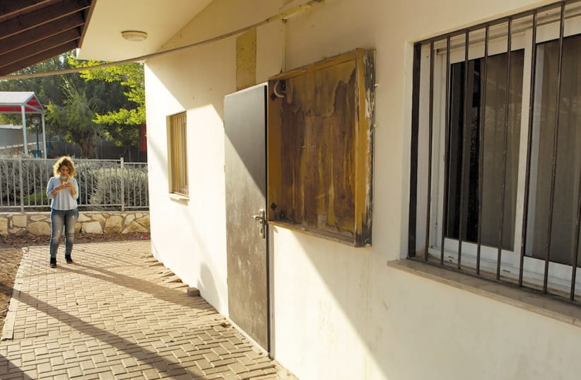 A VIEW of the front of the shuttered Khwaled clinic (photo credit: MATI MILSTEIN)