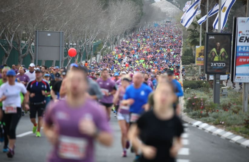 Jerusalem Marathon, March 2018 (photo credit: YITZHAK KELMAN/ TPS)