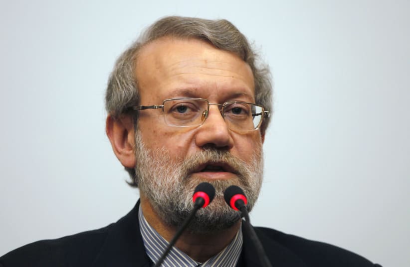 Iran's parliament speaker Ali Larijani holds a news conference in Istanbul January 22, 2015  (photo credit: OSMAN ORSAL/REUTERS)