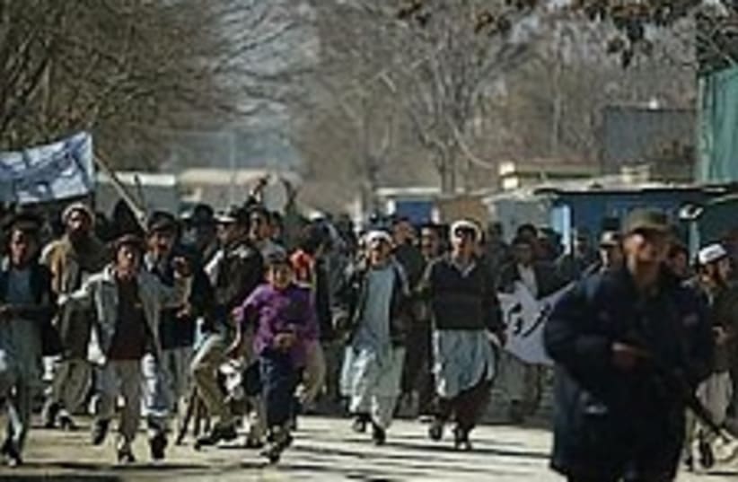 afghan cartoon riot 224. (photo credit: AP [file])