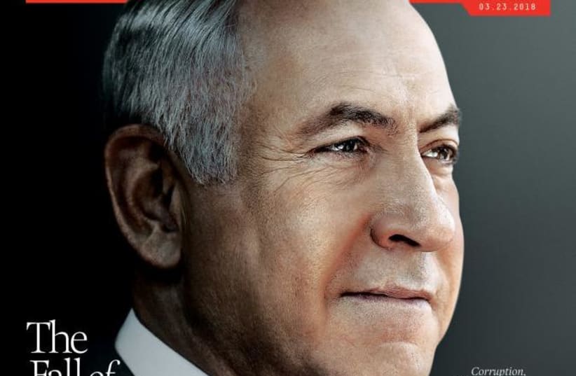 Screenshot of the March 23, 2018 Newsweek cover featuring Benjamin Netanyahu (photo credit: screenshot)