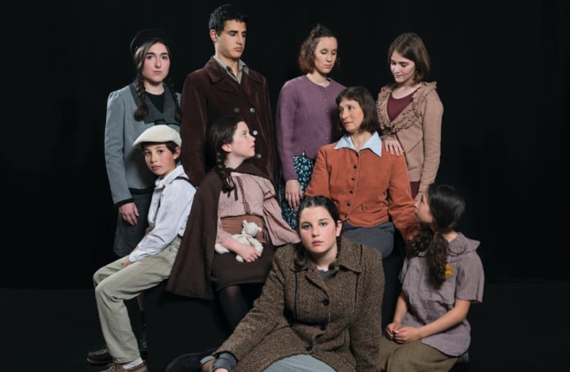 Child actors in J-Town Playhouse’s ‘I Never Saw Another Butterfly’ (photo credit: ITA ARBIT)