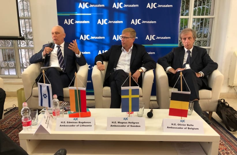 Lithuanian Ambassador to Israel explains how foregin diplomats from Japan and the Netherlands helped to save Jewish lives during the holocaust (photo credit: SHAY ZAVDI)
