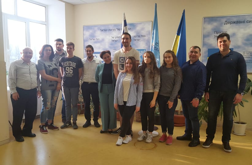 Former students and parents of the World ORT Kadima Mada school in Kiev (photo credit: ILANIT CHERNICK)