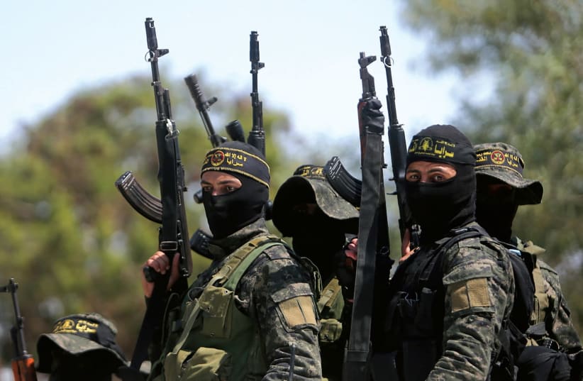 Hamas members in Gaza  (photo credit: REUTERS)