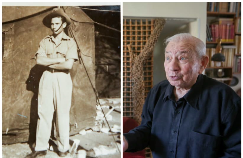 Chanan Rapaport in his Haganah days (left) and today (right). (photo credit: COURTESY/MARC ISRAEL SELLEM)