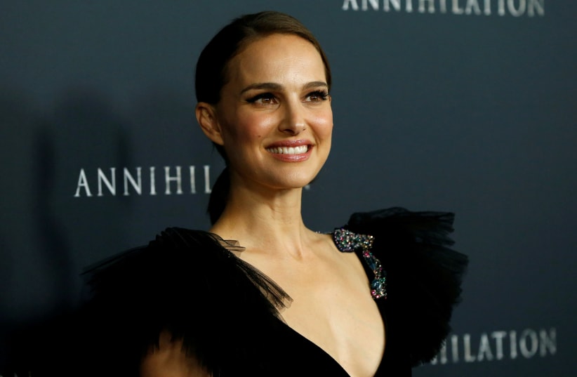 Natalie Portman poses at the premiere for "Annihilation" in Los Angeles, California, US, February 13, 2018. (photo credit: REUTERS/MARIO ANZUONI)