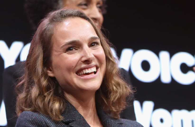 Natalie Portman speaks onstage during The 2018 MAKERS Conference at NeueHouse Hollywood on February 5, 2018 in Los Angeles, California.  (photo credit: RACHEL MURRAY / GETTY IMAGES NORTH AMERICA / AFP)