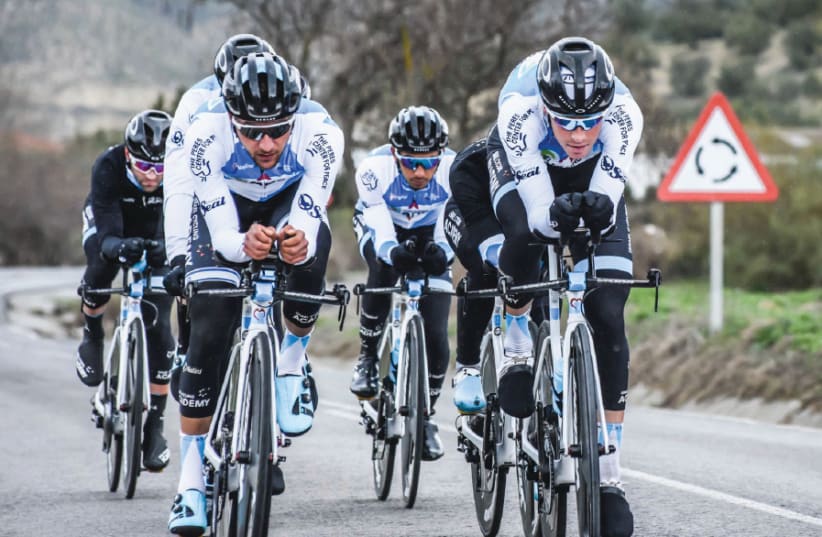 Members of the country’s only professional team, the Israel Cycling Academy, will take part (photo credit: NOA ARNON/ISRAEL CYCLING ACADEMY)