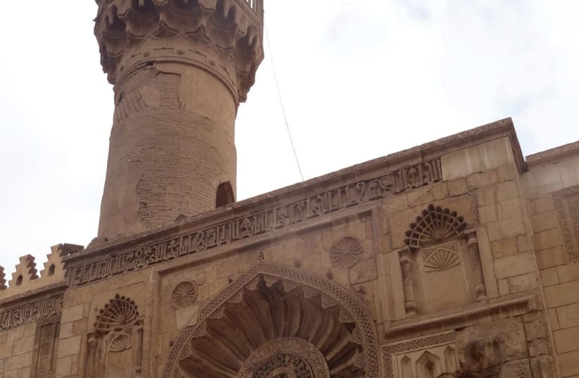 The façade of Al-Aqmar Mosque, built in 1125, after renovation by Herz (photo credit: GUNDULA MADELEINE TEGTMEYER)