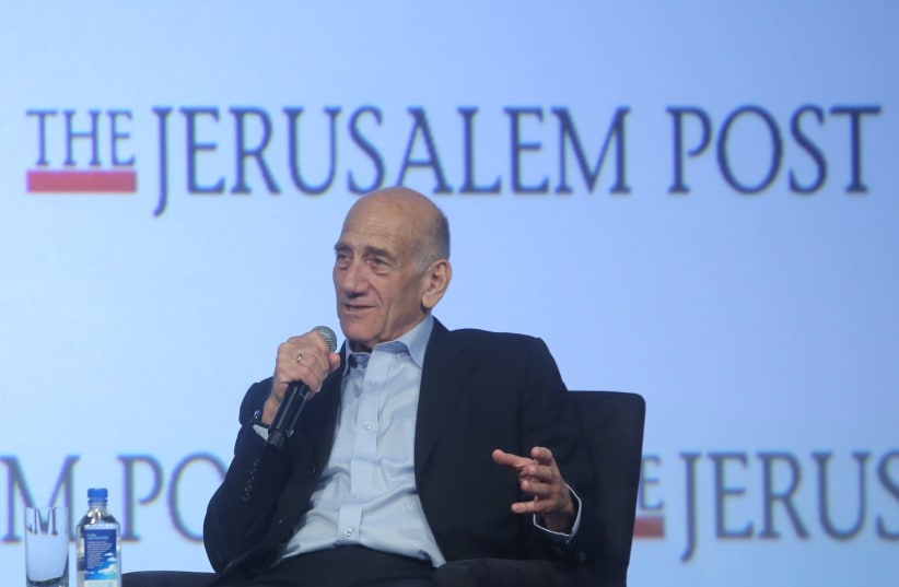Former prime minister Ehud Olmert at the 7th Annual JPost Conference in NY (photo credit: MARC ISRAEL SELLEM)