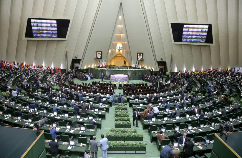A view of the parliament in Tehran, Iran (photo credit: NAZANIN TABATABAEE YAZDI/ TIMA VIA REUTERS)