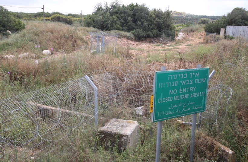 A military zone on the border between Israel and Lebanon (photo credit: MARC ISRAEL SELLEM/THE JERUSALEM POST)