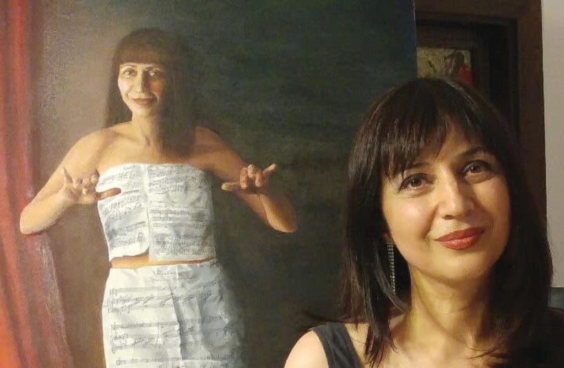 MEGI ROME’S self-portrait: “Art saved my life.” (photo credit: Courtesy)