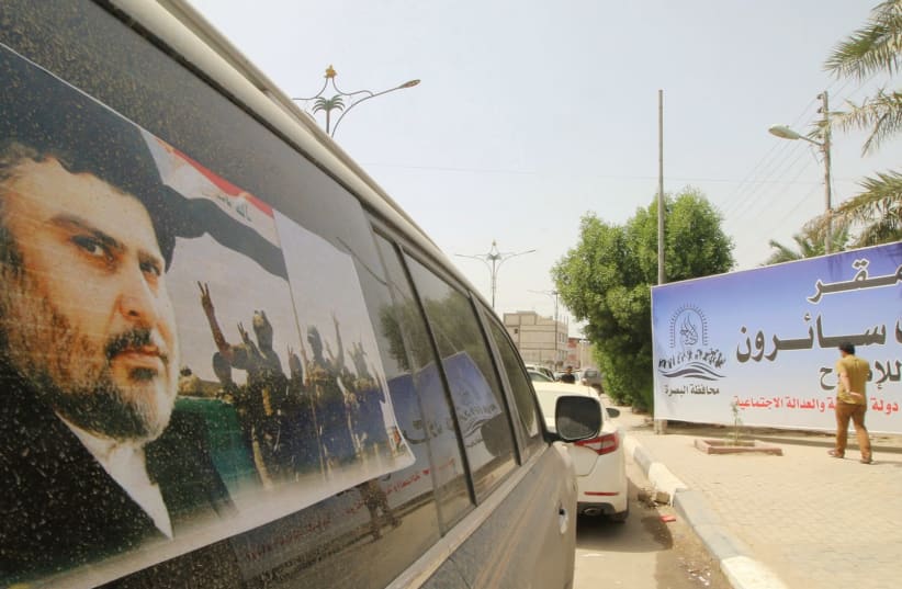 MOQTADA AL-SADR has won the largest number of seats in Iraq’s parliament. (photo credit: REUTERS)
