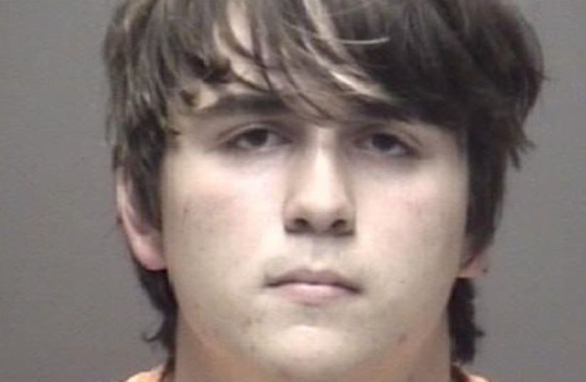 Mug shot of Dimitrios Pagourtzis, the suspect in a school shooting that left at least 10 dead at a Texas high school (photo credit: HANDOUT/REUTERS)