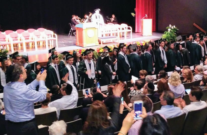 Jewish students from Binghamton University graduate at a special ceremony last week (photo credit: Courtesy)