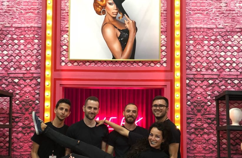 The Facetune team in the RuPaul's dragrace "werk" room (photo credit: COURTESY LIGHTRICKS)