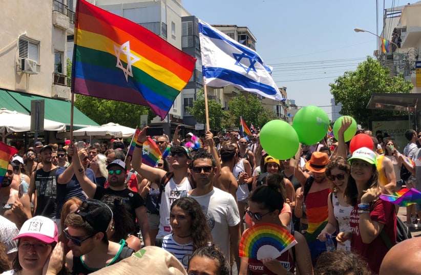 2018 Tel Aviv Pride Parade, June 8, 2018. (photo credit: ANNA AHRONHEIM)