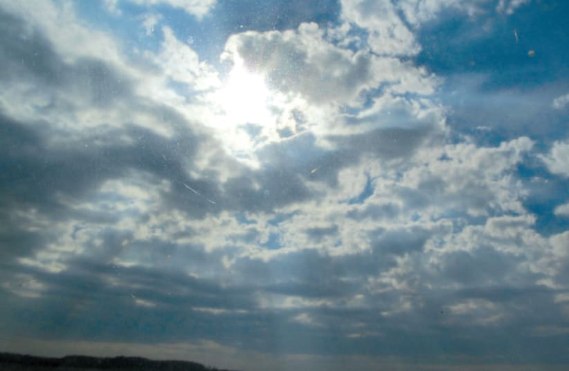 Illustrative photo of a cloudy sky (photo credit: PUBLIC DOMAIN)