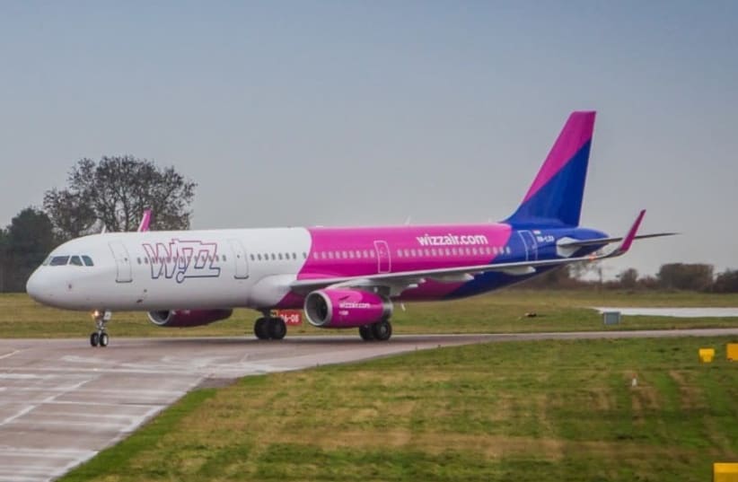 The Wizz Air flights from London to Eilat replace a route serviced by Britain’s low-cost Monarch Airlines, which abruptly went bankrupt in October. (photo credit: COURTESY OF WIZZ AIR)