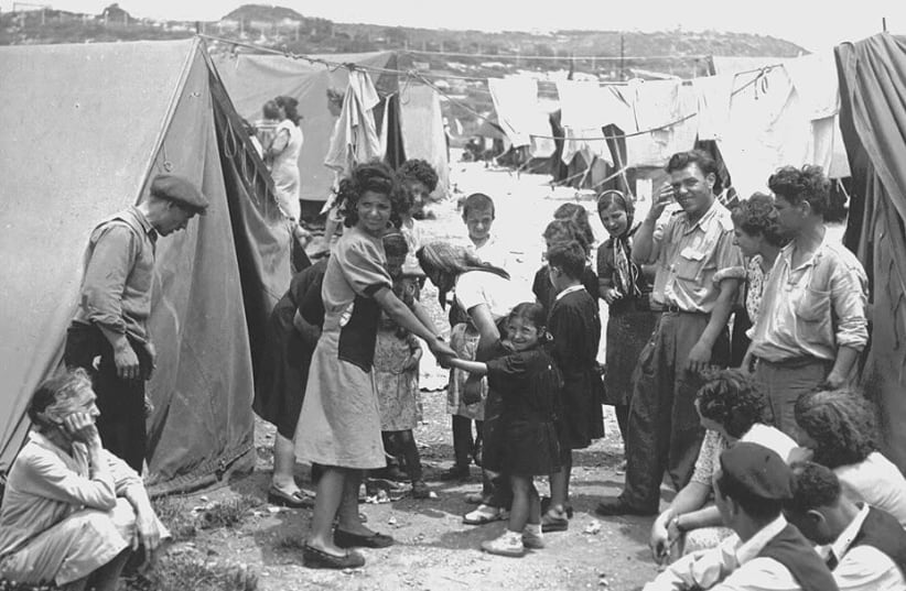 Jewish refugees from Muslim countries  in Israel  (photo credit: screenshot)
