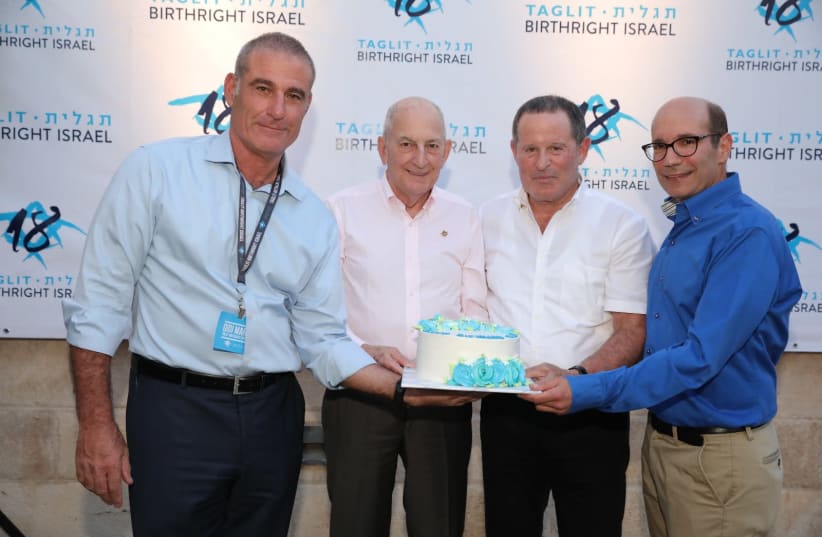 From left: Gidi Mark, Charles Bronfman, Meir Shamir and Gil Troy (photo credit: YOSSI GAMZU)