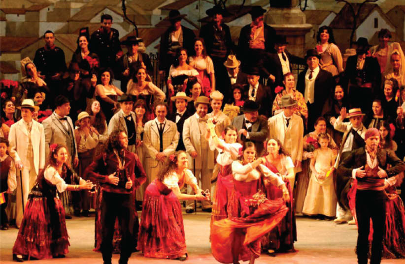 Bizet’s Carmen performed at the Israeli Opera  (photo credit: YOSSI ZWECKER)