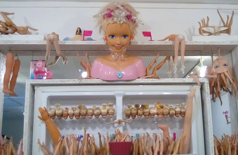 'The Plastic Institute to preserve the Barbie genome' by Gil Riva (photo credit: HAGAY HACOHEN)