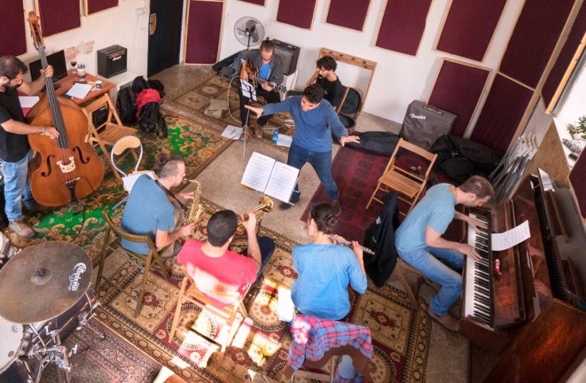 Jazz pianist Omri Mor puts his students through their collective pace (photo credit: EDEN KALIF)