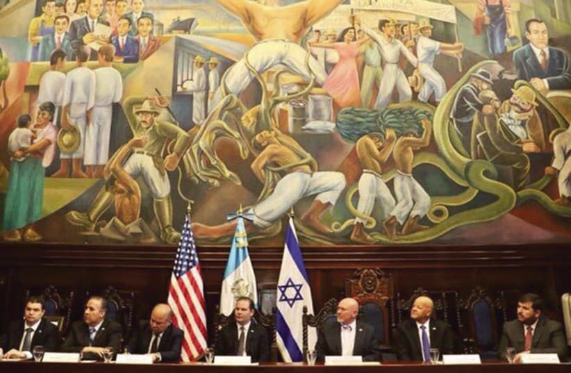 The Israel Allies Foundation holds a conference on antisemitism in the Congress of Guatemala. (photo credit: ISRAEL ALLIES FOUNDATION)