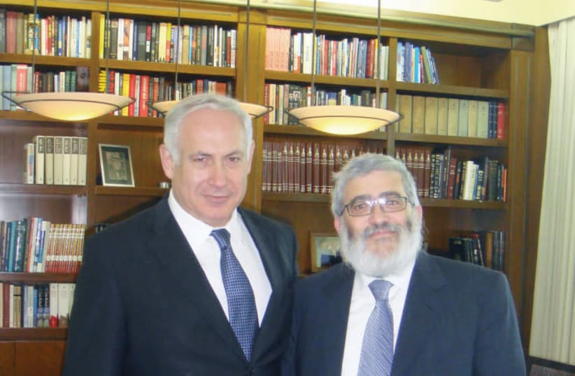 Benjamin Netanyahu, Joseph Gutnick (photo credit: EZRA LANDAU)