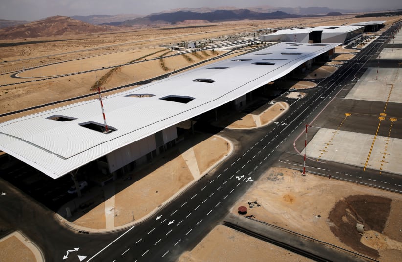 A general view of the new Ramon International Airport in Timna Valley, north to Eilat, Israel, June 13, 2018.  (photo credit: AMIR COHEN/REUTERS)
