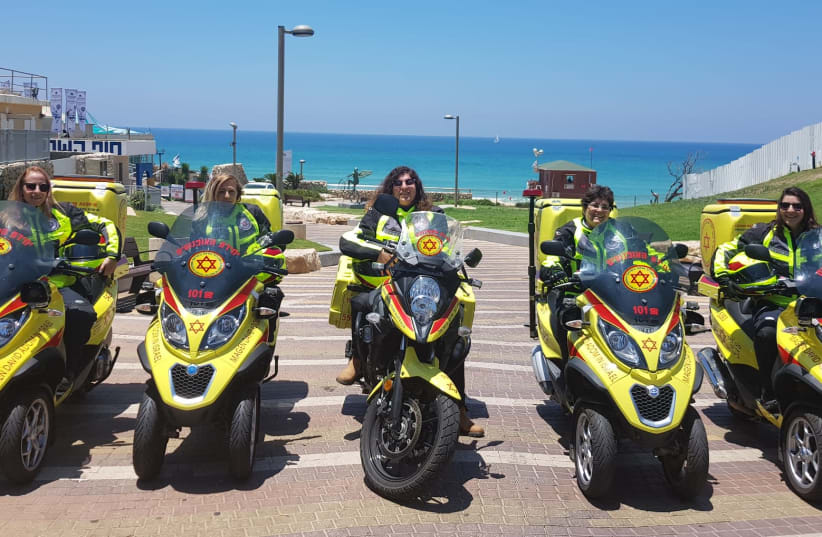 MDA's first female motorcyclists   (photo credit: MDA)