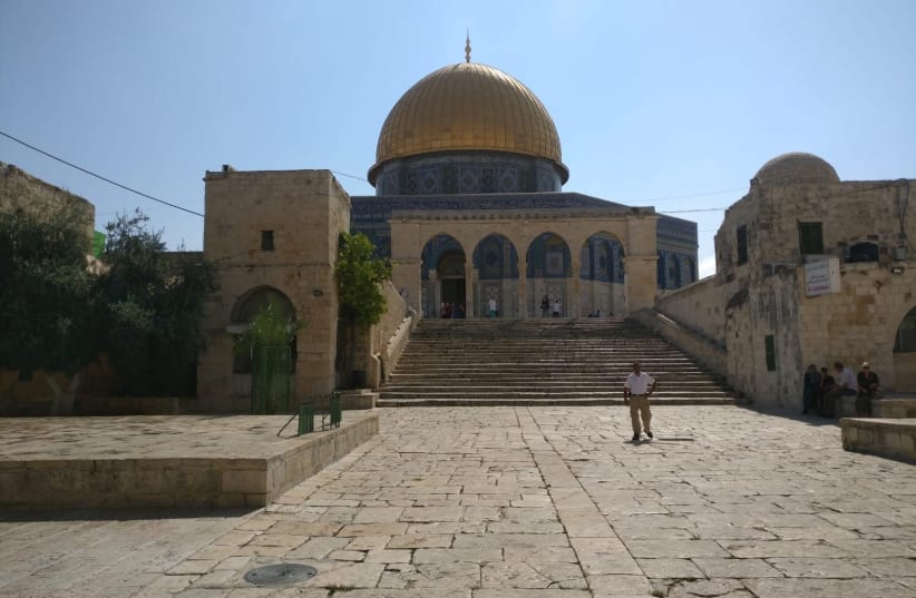 The temple mount on the Ninth of Av, July 22, 2018. (photo credit: TNS)