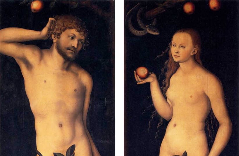 Lucas Cranach the Elder, Adam and Eve (photo credit: Wikimedia Commons)
