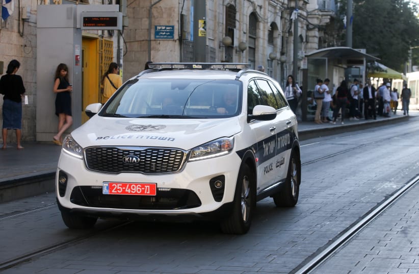 Israel police car (Illustrative) (photo credit: MARC ISRAEL SELLEM/THE JERUSALEM POST)
