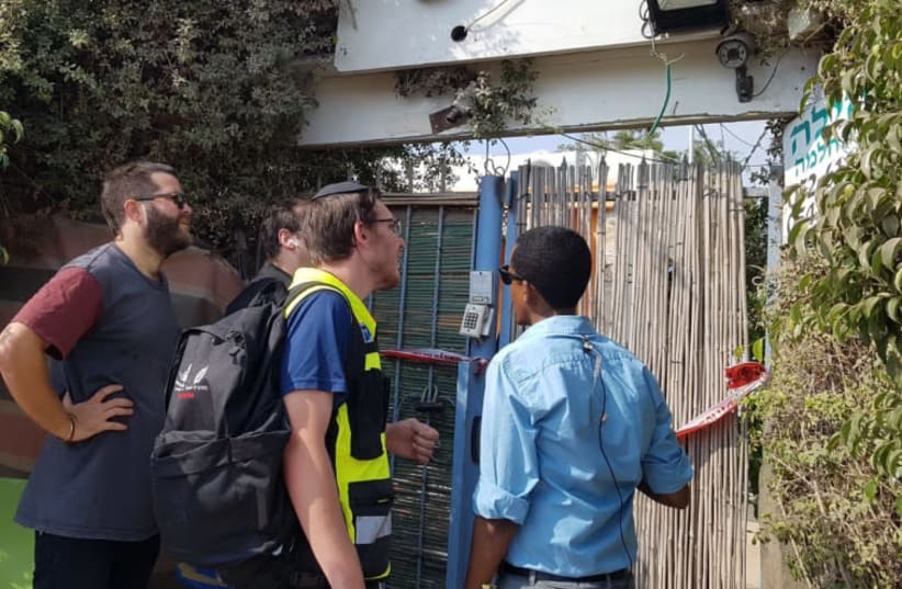 A suspected double murder in Netanya, August 2, 2018 (photo credit: Courtesy)