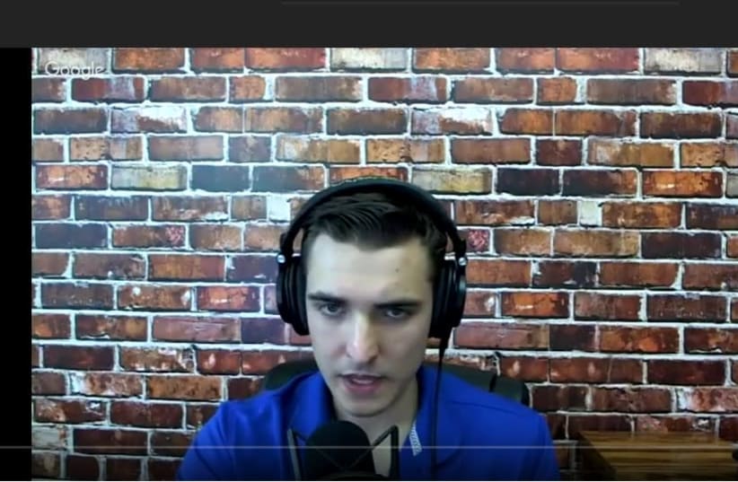 Jacob Wohl, Jewish Trump supporter, on his YouTube channel. (photo credit: YOUTUBE SCREENSHOT)