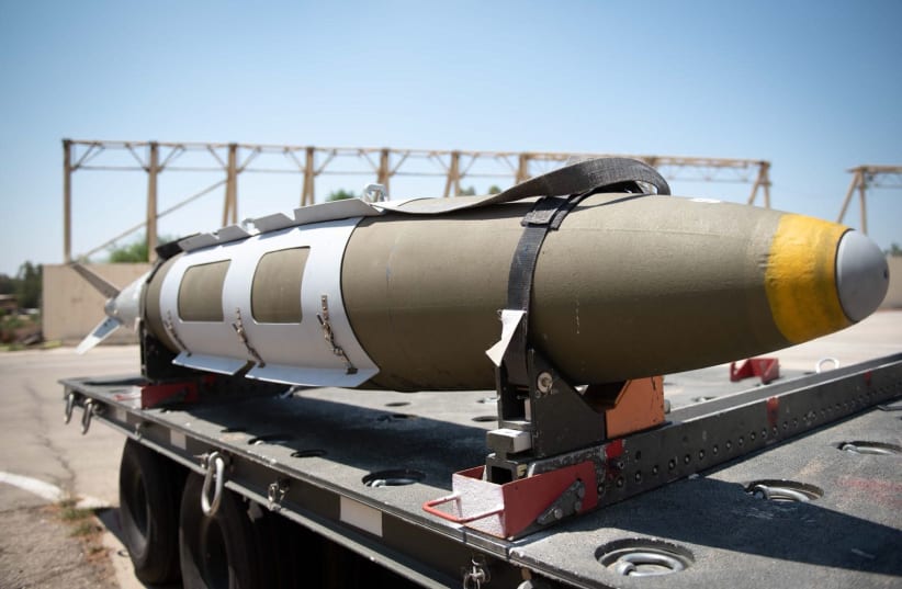 Rocket used by the IAF during tensions at Gaza border in August 2018 (photo credit: IAF)