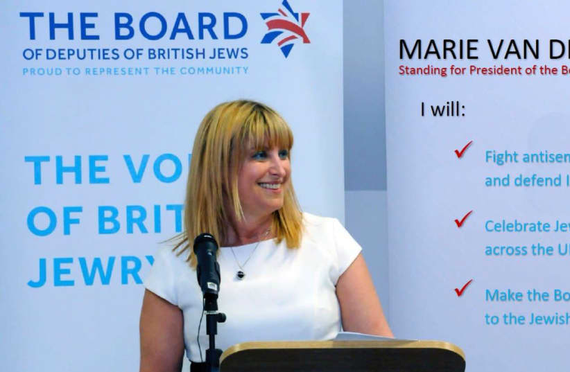UK Board of Deputies Head Marie van der Zyl. (photo credit: COURTESY UK BOARD OF DEPUTIES)